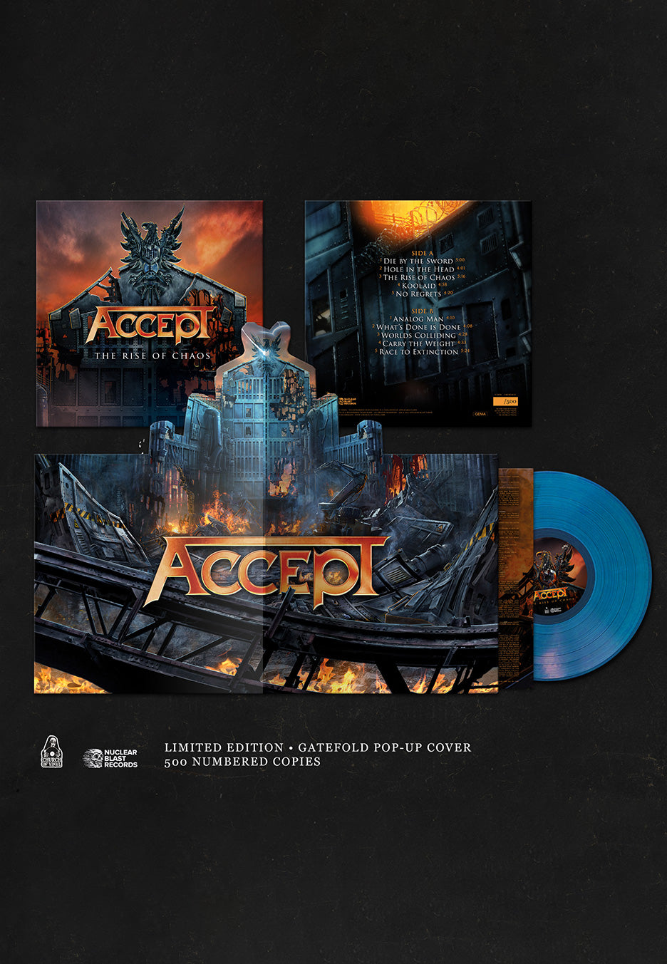 Accept - The Rise Of Chaos Ltd. Blue - Colored Vinyl | Neutral-Image