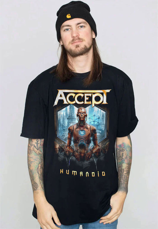 Accept - Humanoid Cover - T-Shirt  | Men-Image