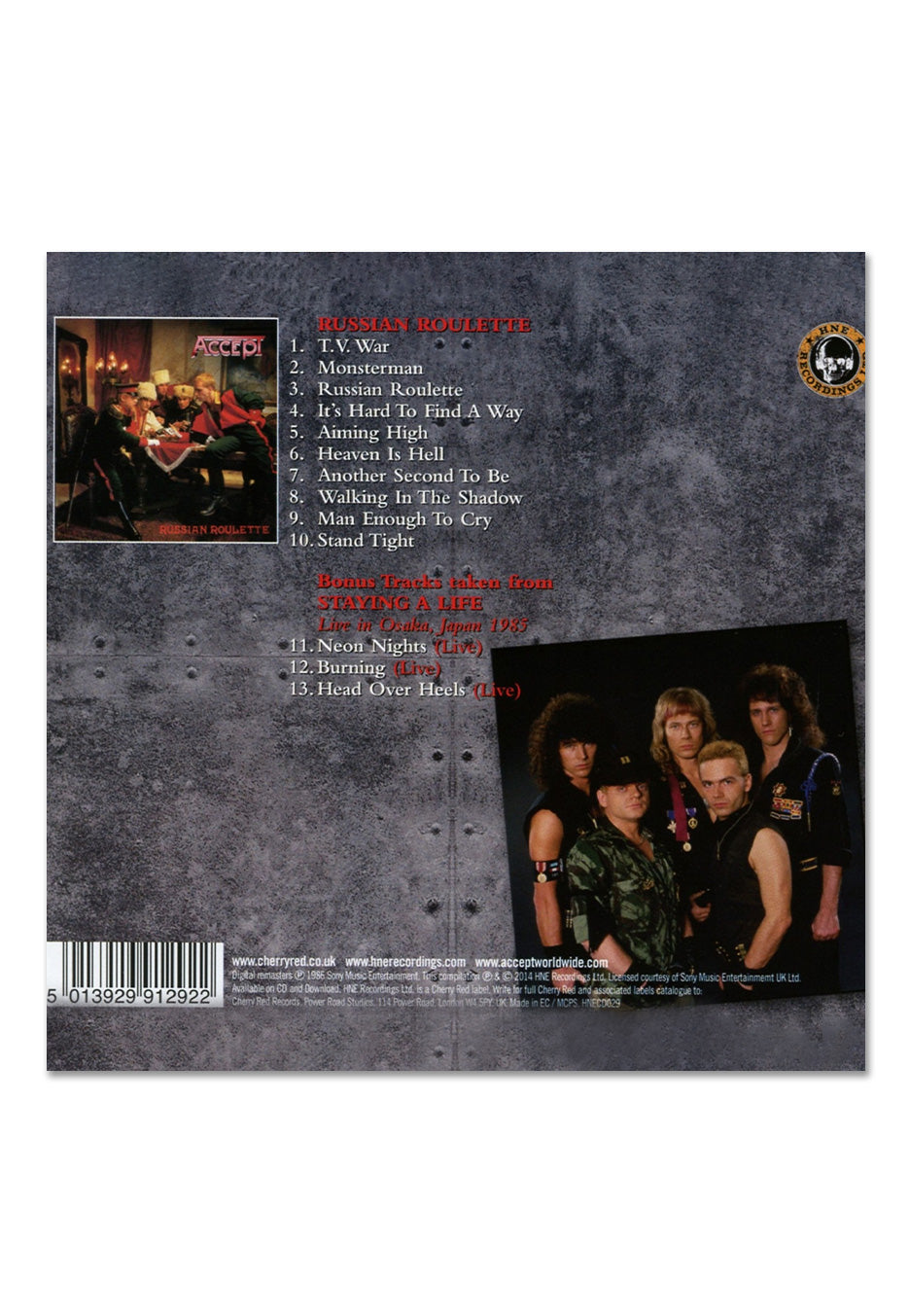 Accept - Russian Roulette Remastered - CD | Neutral-Image