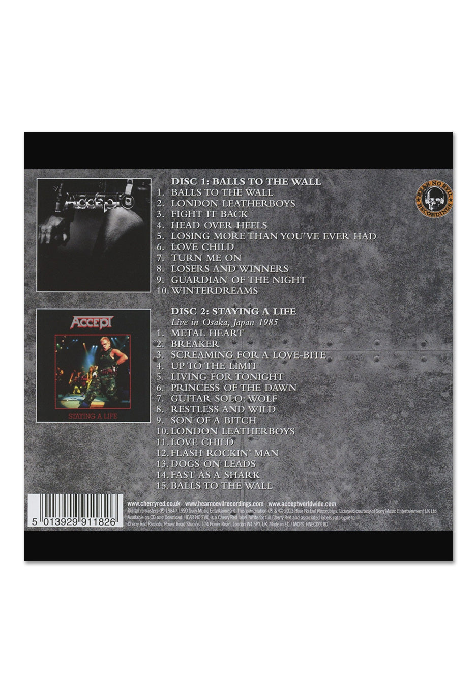 Accept - Balls To The Wall Expanded - 2 CD | Neutral-Image